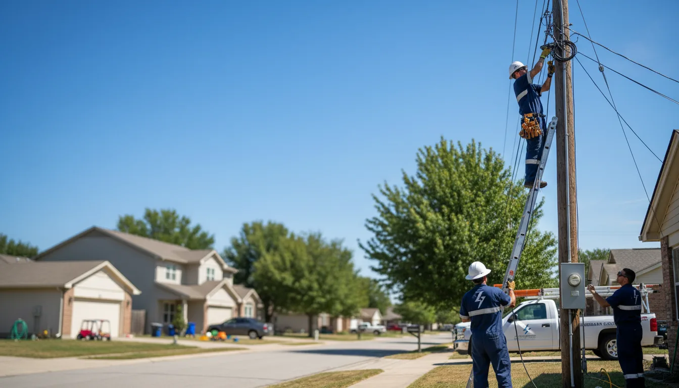 Residential electrician providing installation services in Yorkville, OH